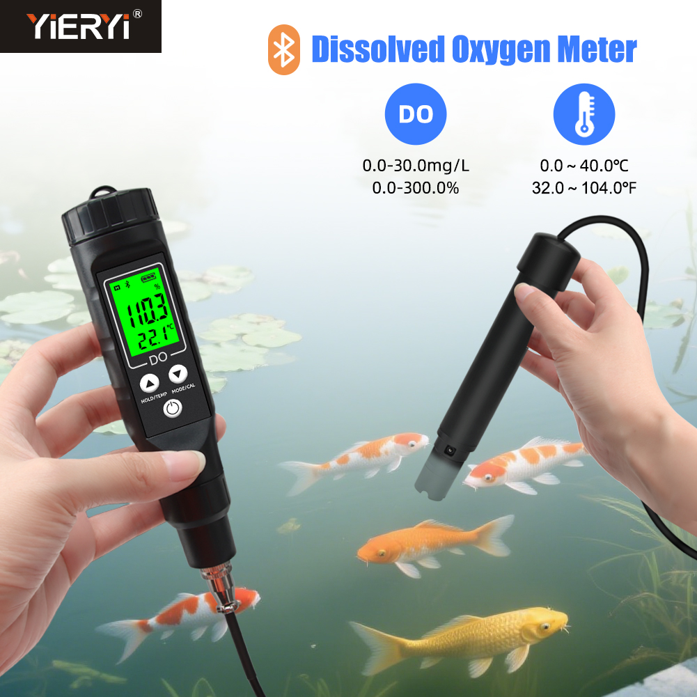 Aquarium Fish In Online - Yieryi Akıllı Çözünmüş Oksijen Ölçer, ATC