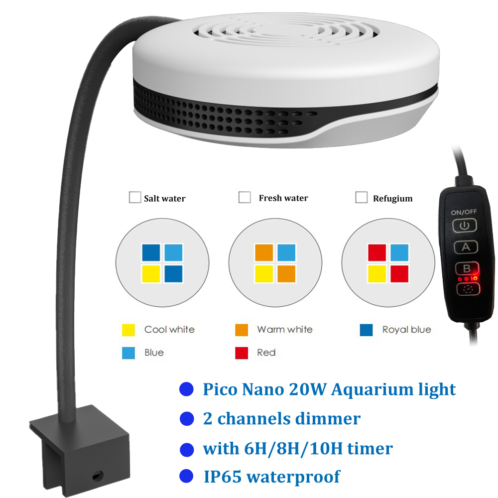 Refugium Light Nano - Klipsli 20W LED Akvaryum Lambası Spectra