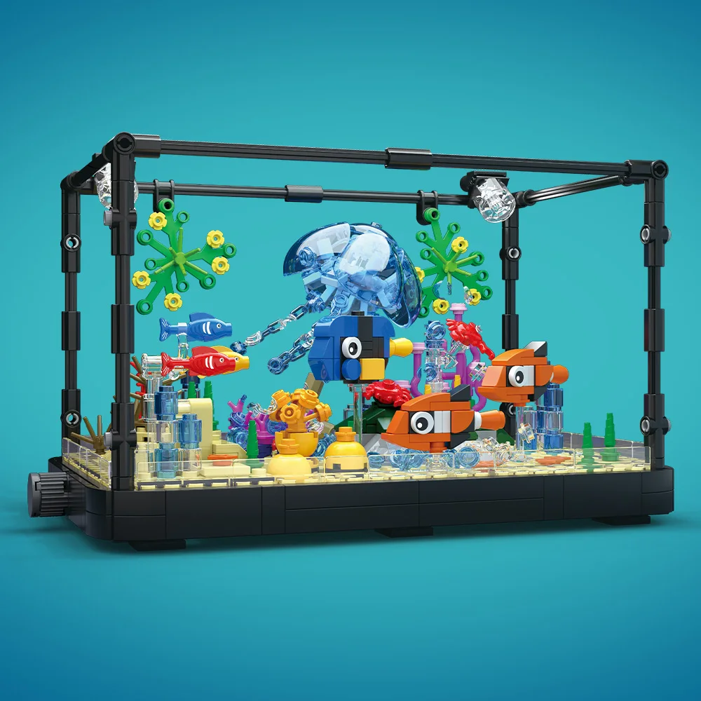 Işıklı Balık Tankı Yapım Blokl - Aquarium Fish Fishing incelemesi ve fiyatı