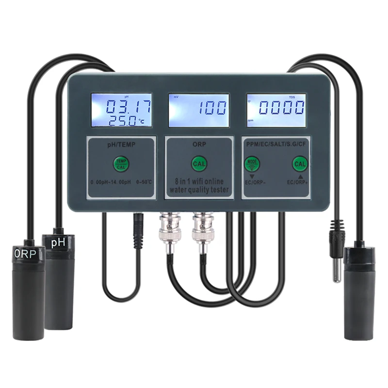 WiFi Dijital PH ORP TDS EC Tuz - Aquarium Fish In Online incelemesi ve fiyatı