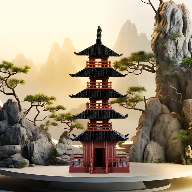Mini Pagoda Heykeli Antik Bina - Aquarium Fish Small incelemesi ve fiyatı