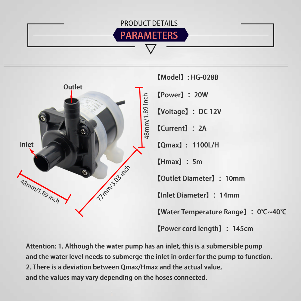 12V DC fırçasız küçük dalgıç p - Aquarium Fish Small incelemesi ve fiyatı